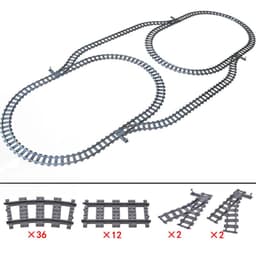 image-Jiu Feng Yan Flexible Switch Railway Tracks - Creative Building Block Toys