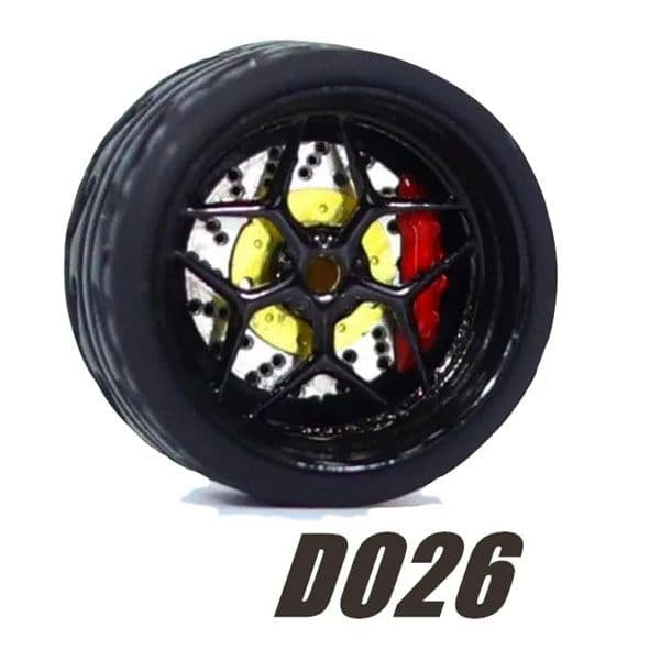 image-Carlomo 1/64 Metal Wheels - Durable Upgrade for Model Cars