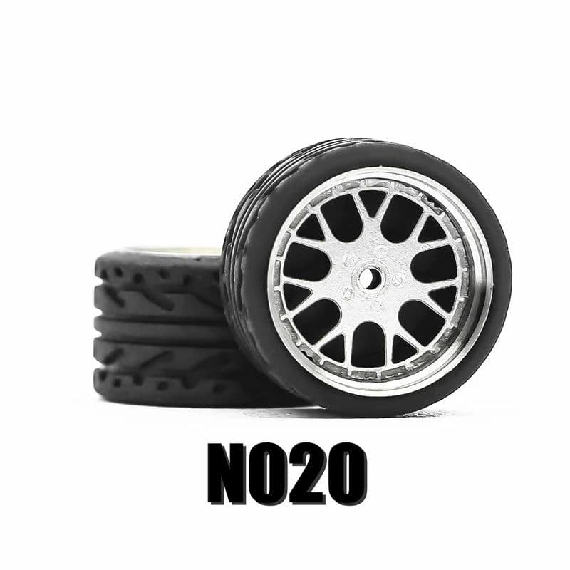 image-Carlomo 1/64 Metal Wheels for Model Cars - Enhanced Detail & Performance