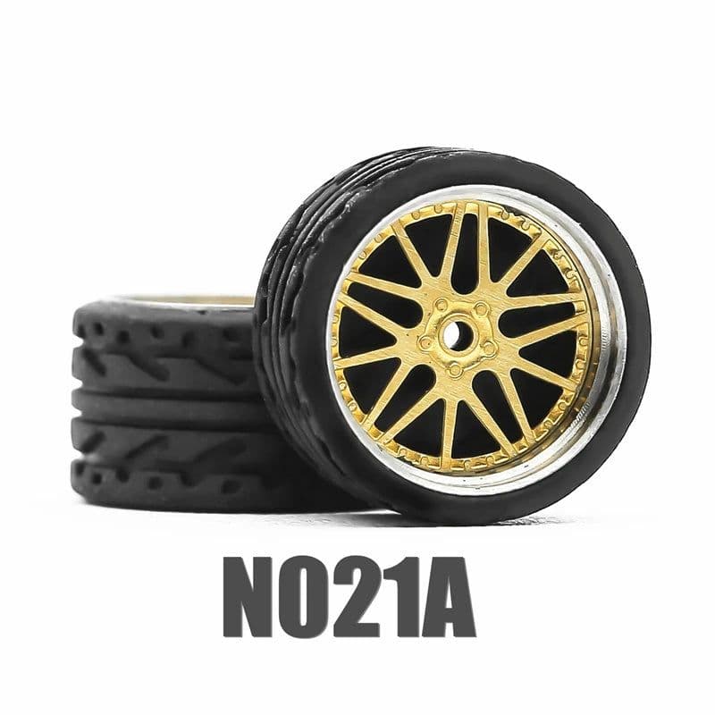 image-Carlomo 1/64 Metal Wheels for Model Cars - Enhanced Detail & Performance