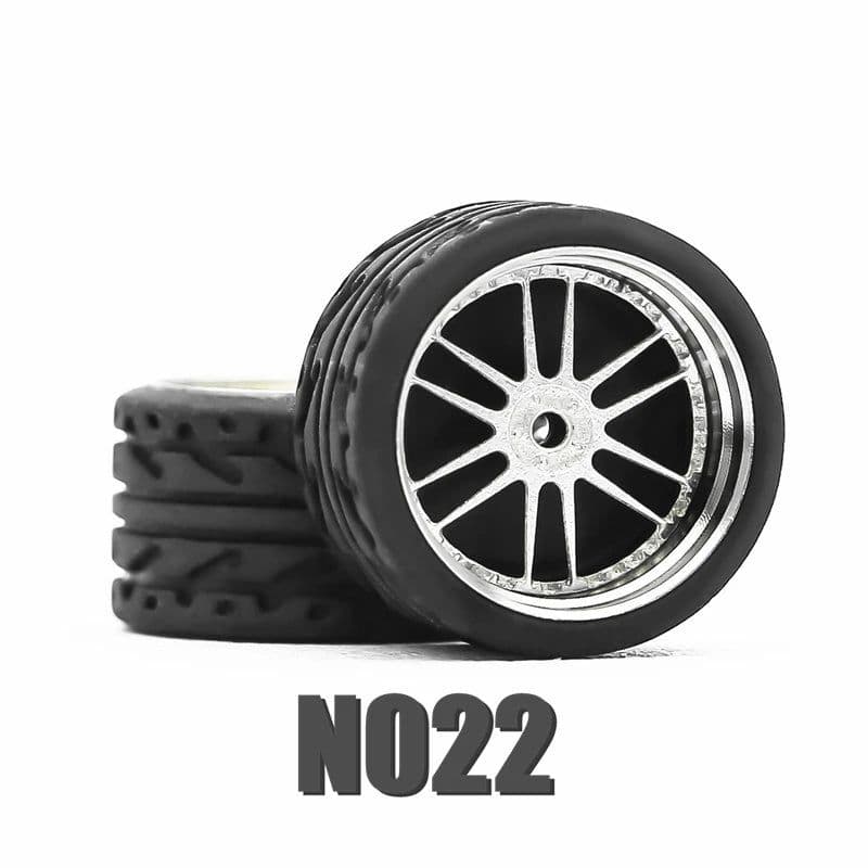 image-Carlomo 1/64 Metal Wheels for Model Cars - Enhanced Detail & Performance