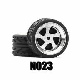 image-Carlomo 1/64 Metal Wheels for Model Cars - Enhanced Detail & Performance