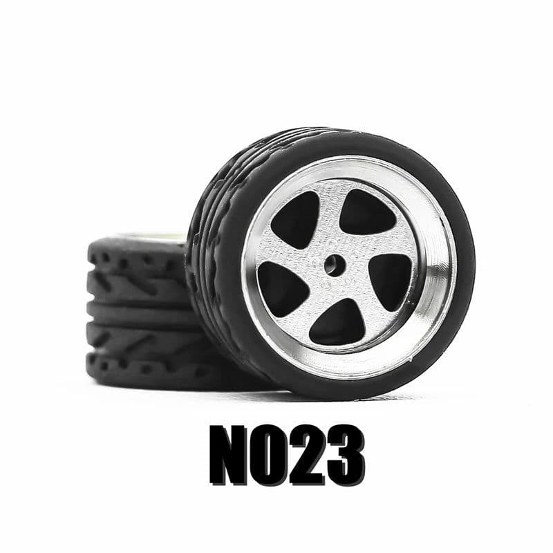 image-Carlomo 1/64 Metal Wheels for Model Cars - Enhanced Detail & Performance