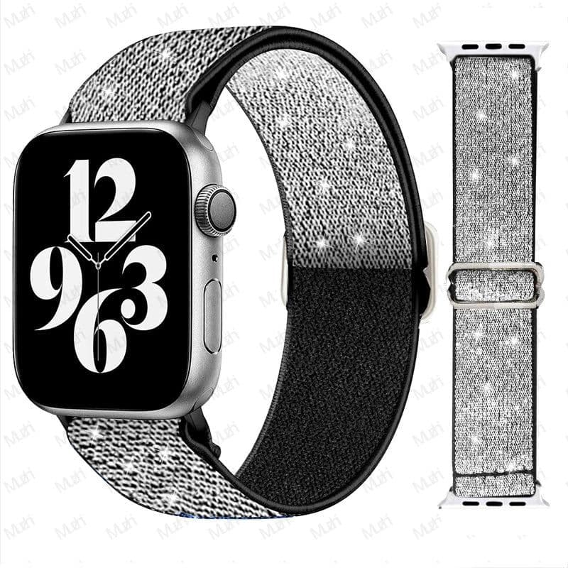 image-NEY Adjustable PRIDE Nylon Strap for Apple Watch 38mm-45mm - Stylish & Comfortable