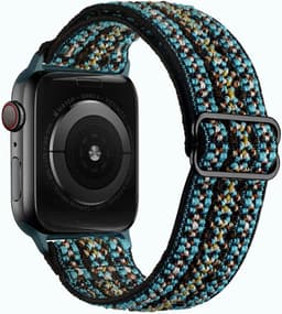image-NEY Adjustable PRIDE Nylon Strap for Apple Watch 38mm-45mm - Stylish & Comfortable