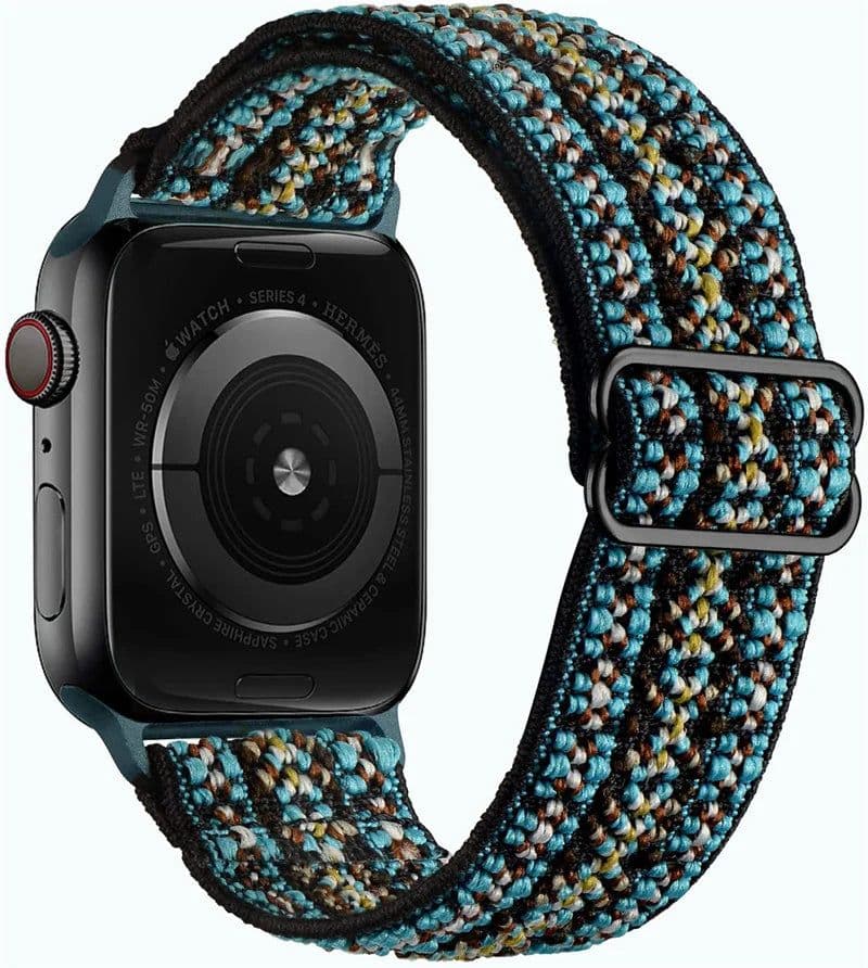 image-NEY Adjustable PRIDE Nylon Strap for Apple Watch 38mm-45mm - Stylish & Comfortable