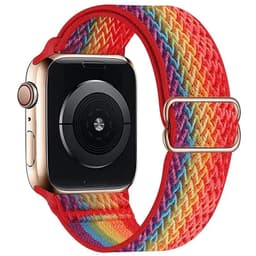 image-NEY Adjustable PRIDE Nylon Strap for Apple Watch 38mm-45mm - Stylish & Comfortable