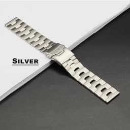 image-Geekthink Stainless Steel Replacement Strap for Samsung Galaxy Watch 4 46mm