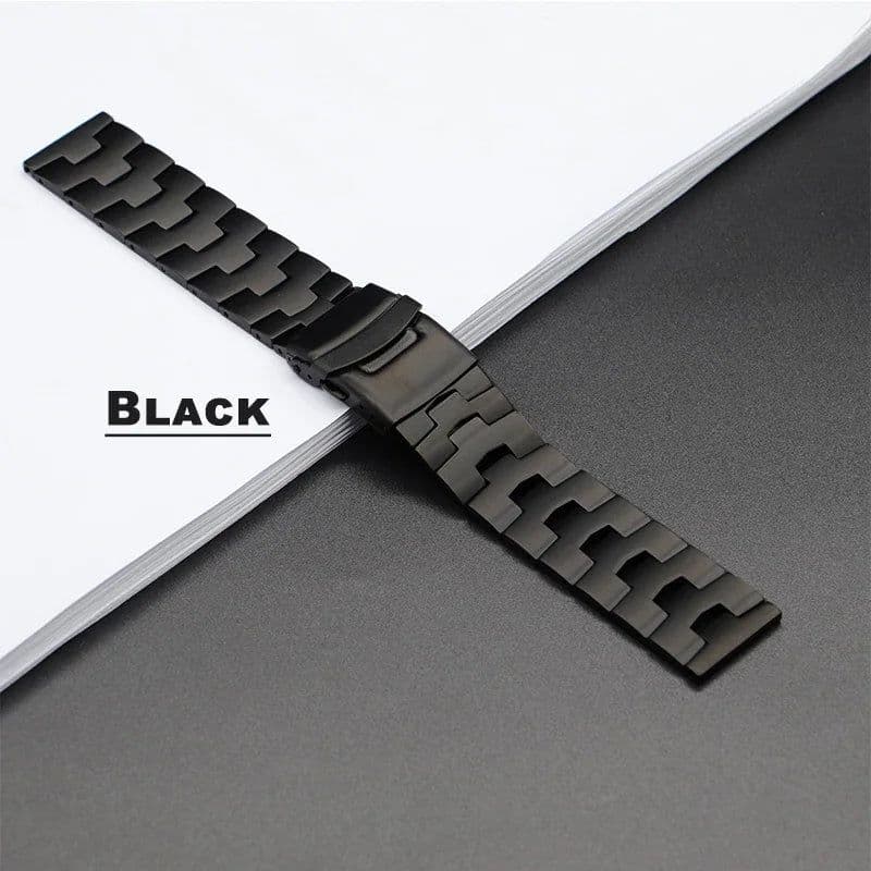 image-Geekthink Stainless Steel Replacement Strap for Samsung Galaxy Watch 4 46mm