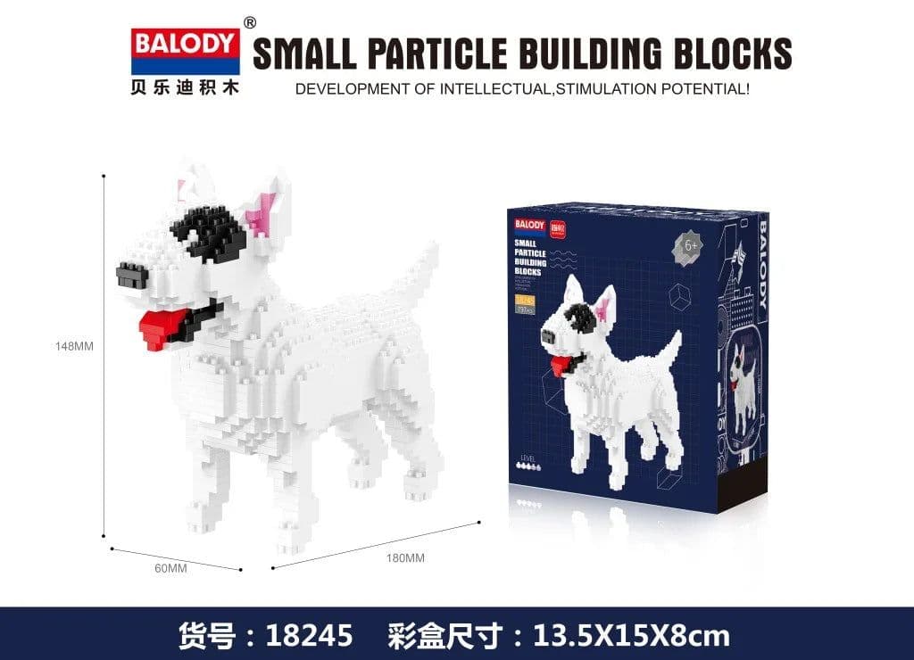 image-3D Dog Mini Blocks Puzzle - Educational Building Toy for Children