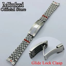 image-miuksi Stainless Steel Watchband - 20mm Lug - Durable & Stylish Accessory