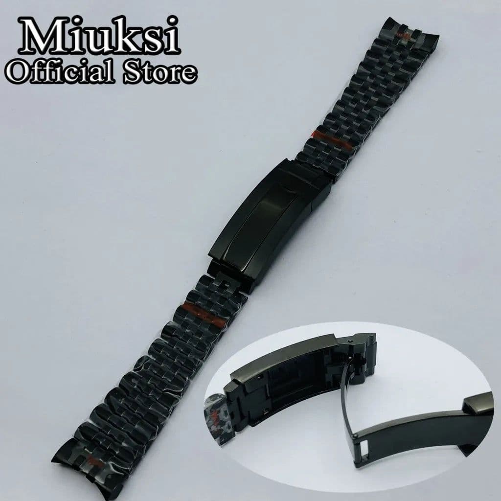 image-miuksi Stainless Steel Watchband - 20mm Lug - Durable & Stylish Accessory