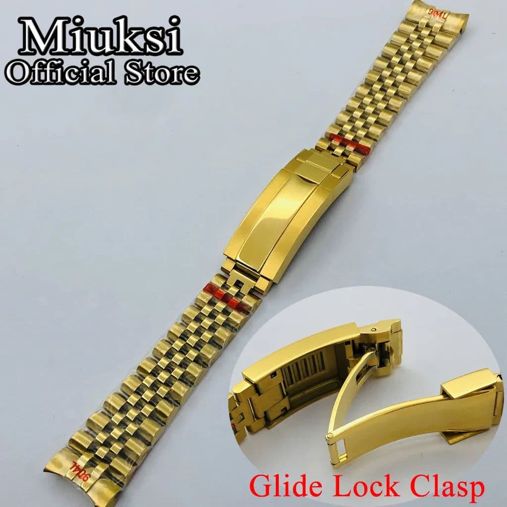image-miuksi Stainless Steel Watchband - 20mm Lug - Durable & Stylish Accessory