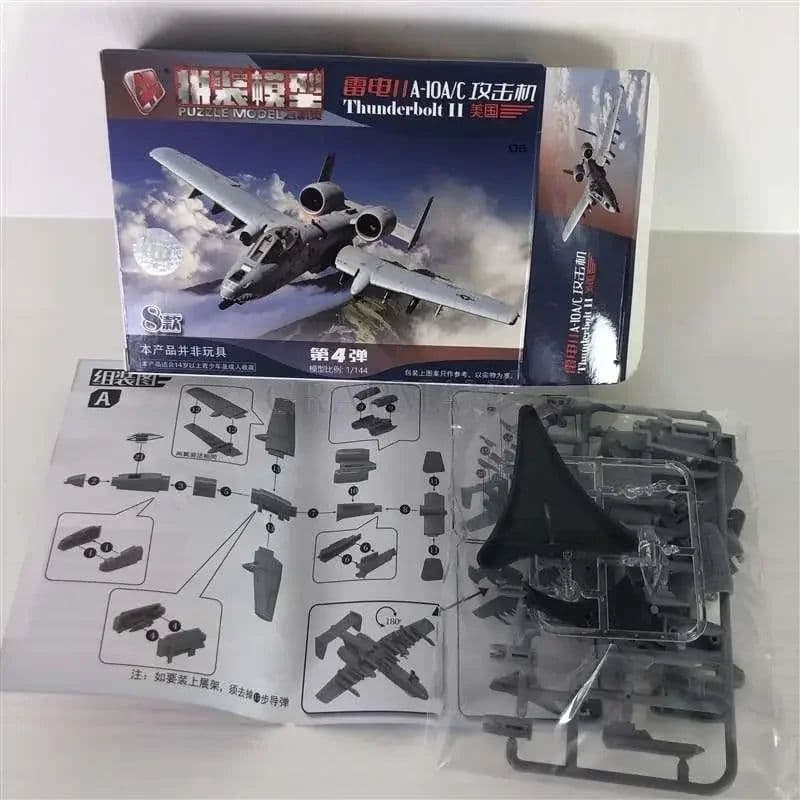 image-GRAPMAN 1:72 Assembly Helicopter & Fighter Plane Military Toy Set