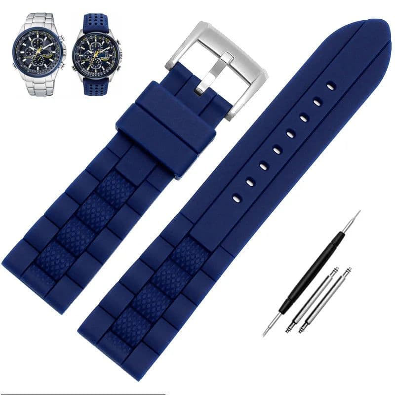 image-Carter Man Durable Rubber Watch Band for Citizen AT8020 & JY8035 22mm/23mm