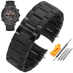 image-Carter Man Durable Rubber Watch Band for Citizen AT8020 & JY8035 22mm/23mm