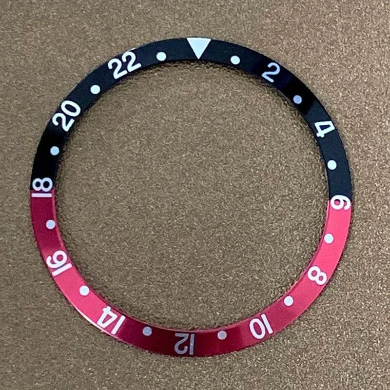 image-Watch Bezel Insert 36.5mm Aluminium for Submariner Diving Case Parts