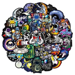 image-GOGOTU Waterproof Astronaut Cartoon Stickers - Cool Decals for DIY Projects