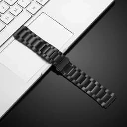 image-Geekthink Stainless Steel Replacement Strap for Samsung Galaxy Watch 4 46mm
