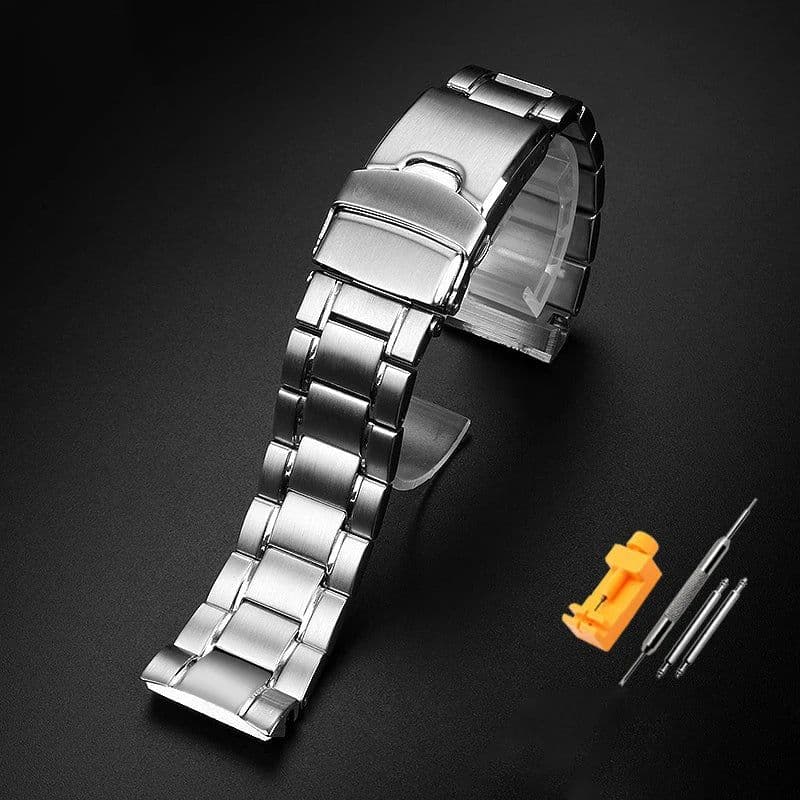 image-High-Quality Stainless Steel Watchband - Customizable Comfort