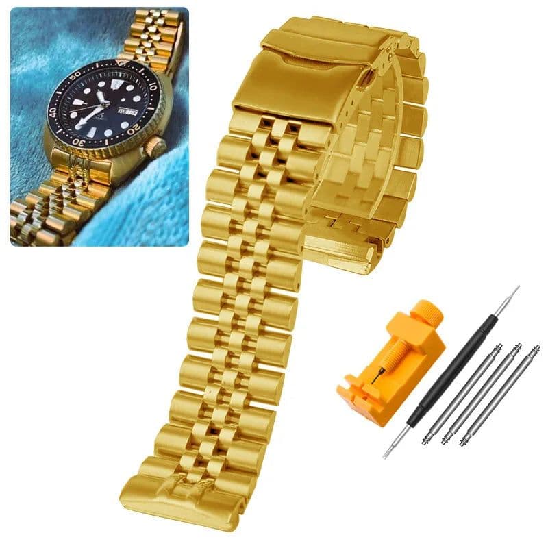 image-High-Quality Stainless Steel Watchband - Customizable Comfort
