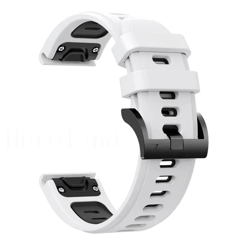 image-Hero Iand 26mm Silicone Quick Release Watch Strap for Garmin Fenix Series