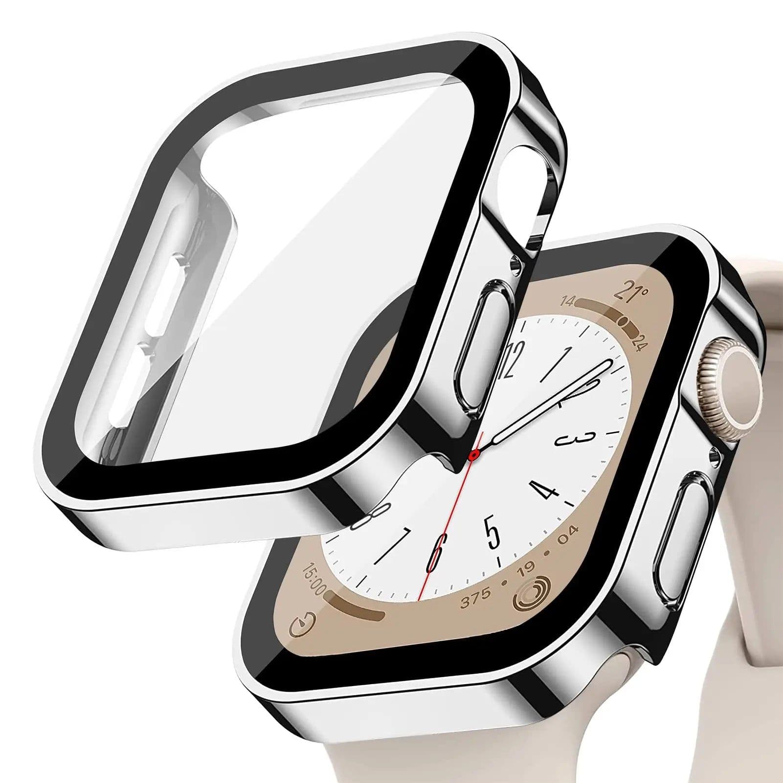 image-Lerxiuer Waterproof TPU Bumper Case & Screen Protector for Apple Watch