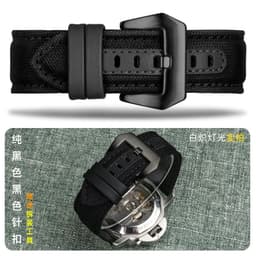 image-ZETHYDUM Durable Nylon Watch Strap for Panerai & Diesel - 20MM/22MM/24MM Size