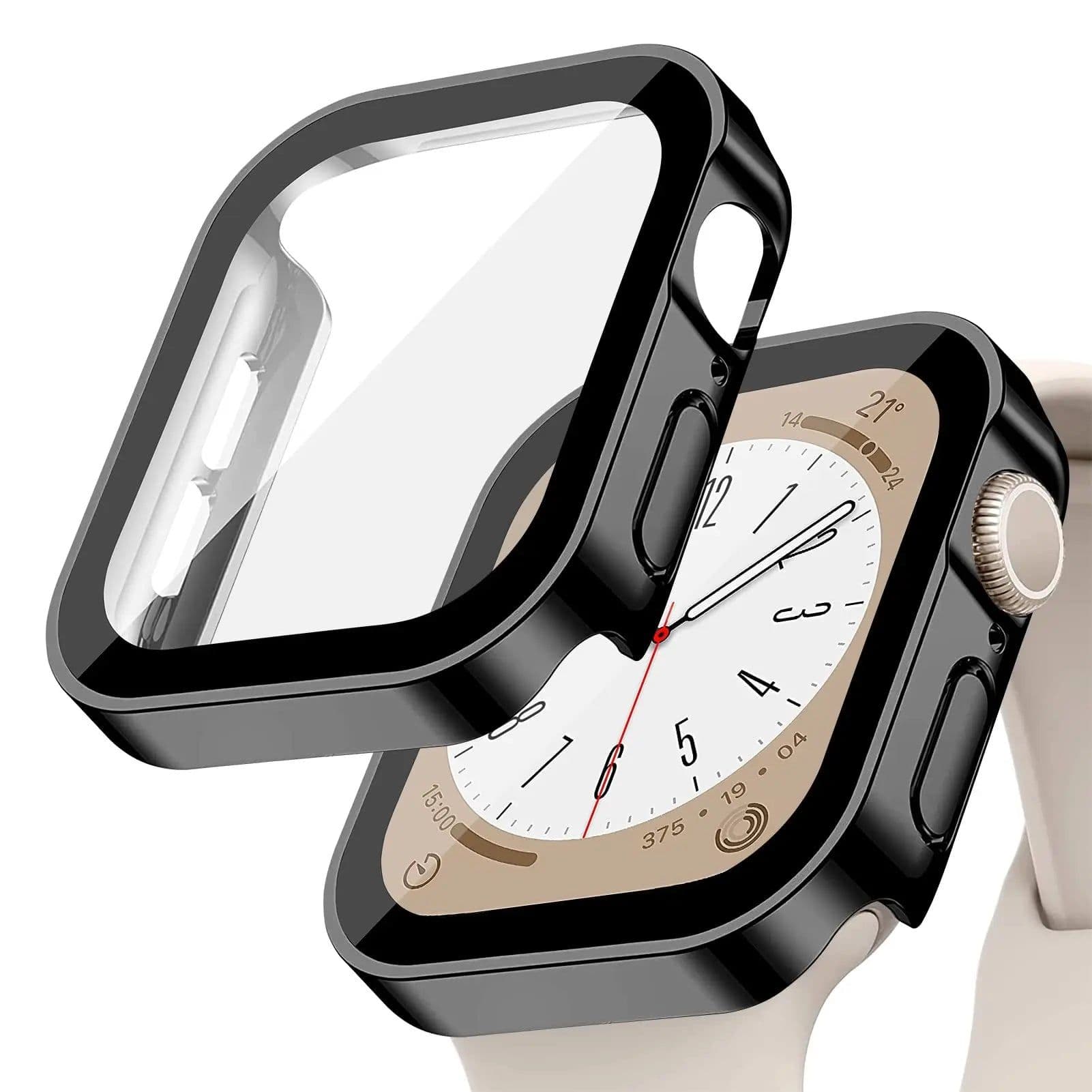 image-Lerxiuer Waterproof TPU Bumper Case & Screen Protector for Apple Watch
