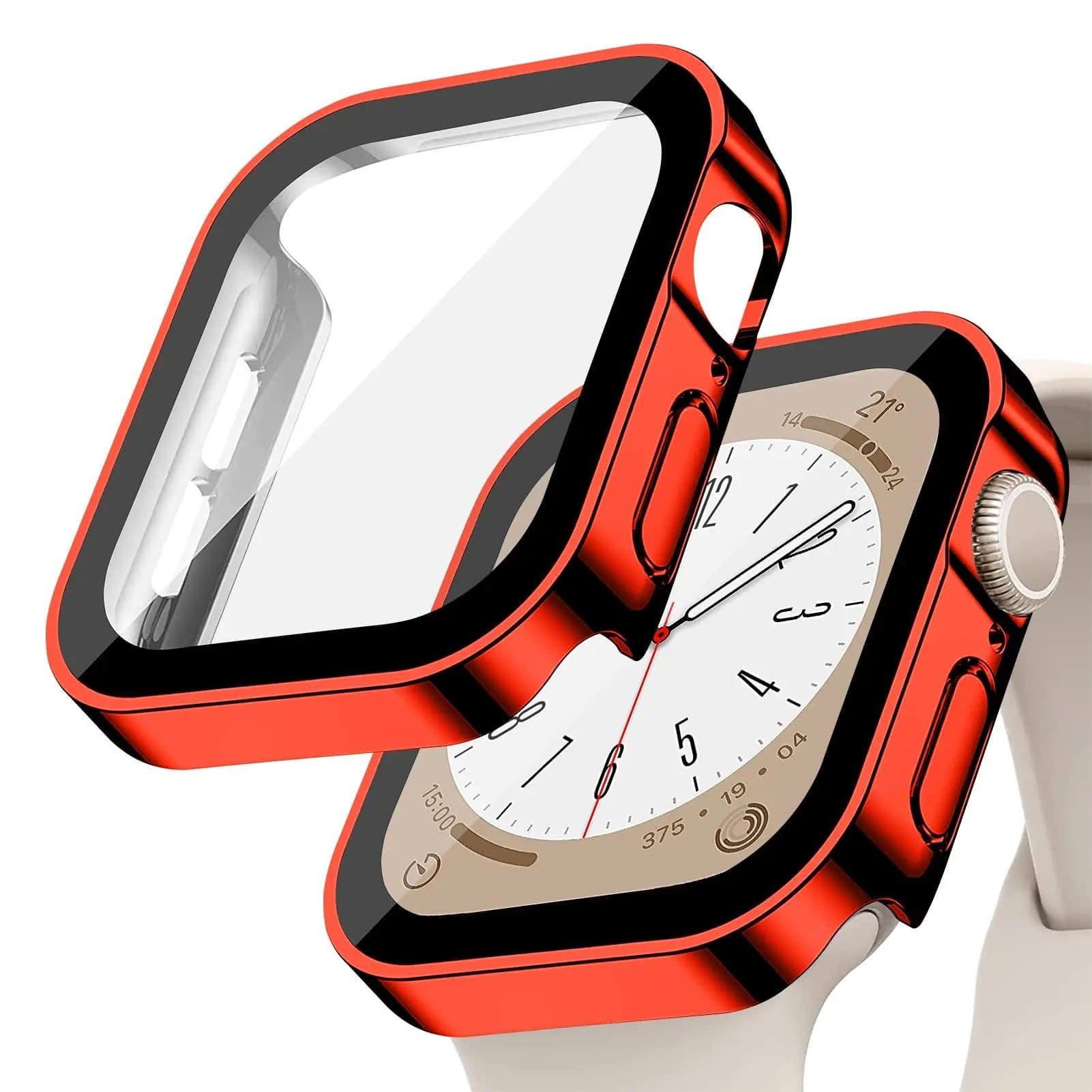 image-Lerxiuer Waterproof TPU Bumper Case & Screen Protector for Apple Watch