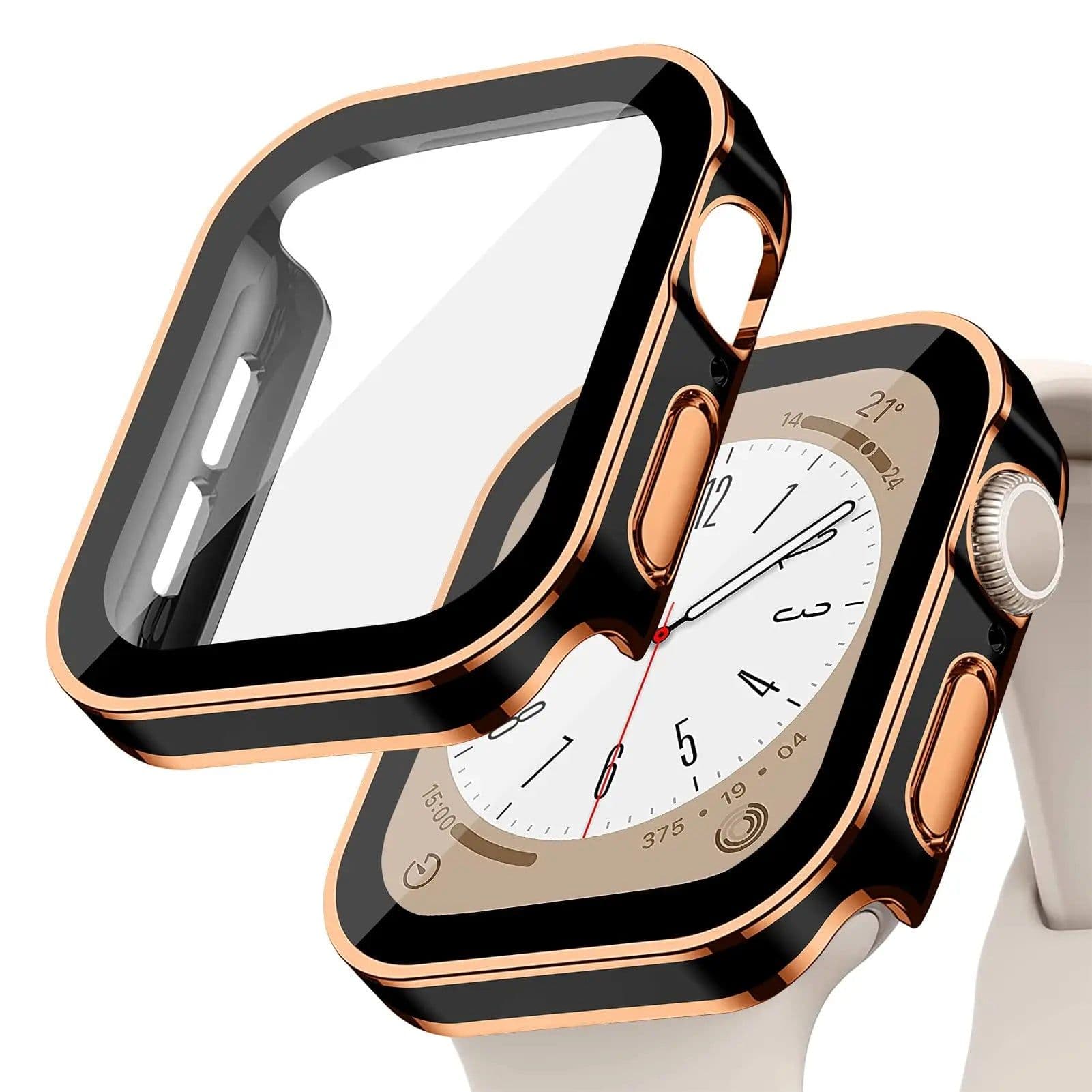 image-Lerxiuer Waterproof TPU Bumper Case & Screen Protector for Apple Watch