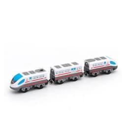image-RC Electric Train Set with Wooden Tracks - Educational Fun for Kids