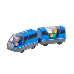 image-RC Electric Train Set with Wooden Tracks - Educational Fun for Kids