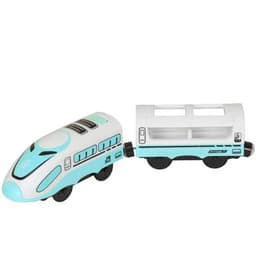 image-RC Electric Train Set with Wooden Tracks - Educational Fun for Kids