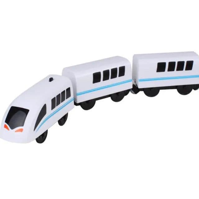 image-RC Electric Train Set with Wooden Tracks - Educational Fun for Kids