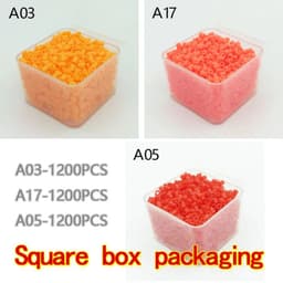 image-PUPUKOU Cartoon Hama Beads - 3600 Pieces Creative Craft Toy