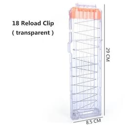 image-Universal 18 Bullet Clip - Durable Soft Bullet Magazine for Toy Guns