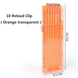 image-Universal 18 Bullet Clip - Durable Soft Bullet Magazine for Toy Guns