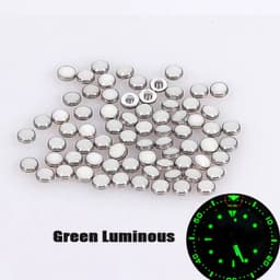 image-Luminous Bezel Insert Beads for Seiko & Rolex Watches - Green/Blue Pips