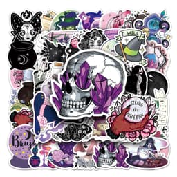 image-SIKOMOLE Cute Witchy Apothecary Stickers – Fun, Water-Resistant Decals