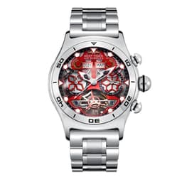 image-Reef Tiger RGA703 Sport Watch - Luminous Automatic Steel Bracelet Timepiece