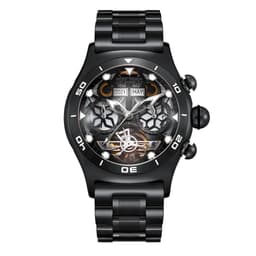 image-Reef Tiger RGA703 Sport Watch - Luminous Automatic Steel Bracelet Timepiece
