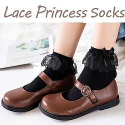 image-HEALMEYOU Lace Ruffle Ankle Socks Stylish Comfort for Casual Wear