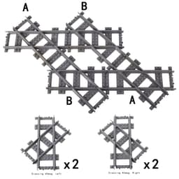 image-Jiu Feng Yan Flexible Switch Railway Tracks - Creative Building Block Toys