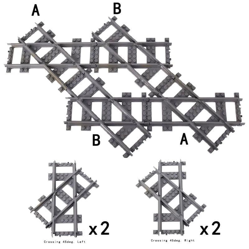 image-Jiu Feng Yan Flexible Switch Railway Tracks - Creative Building Block Toys