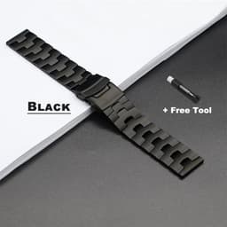 image-Geekthink Stainless Steel Replacement Strap for Samsung Galaxy Watch 4 46mm