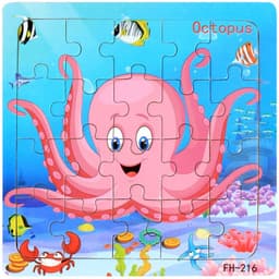 image-YunDuo BaBy Wooden Jigsaw Puzzle - Educational Animal Toy for Kids