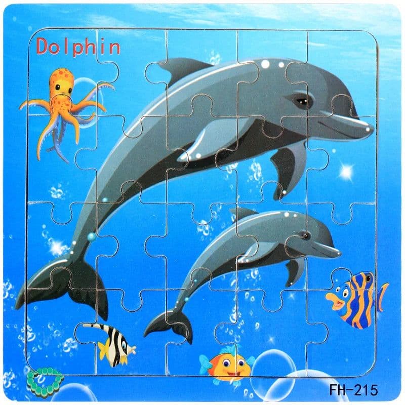 image-YunDuo BaBy Wooden Jigsaw Puzzle - Educational Animal Toy for Kids