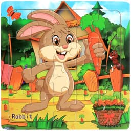 image-YunDuo BaBy Wooden Jigsaw Puzzle - Educational Animal Toy for Kids