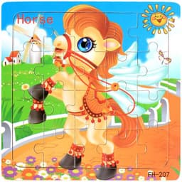 image-YunDuo BaBy Wooden Jigsaw Puzzle - Educational Animal Toy for Kids